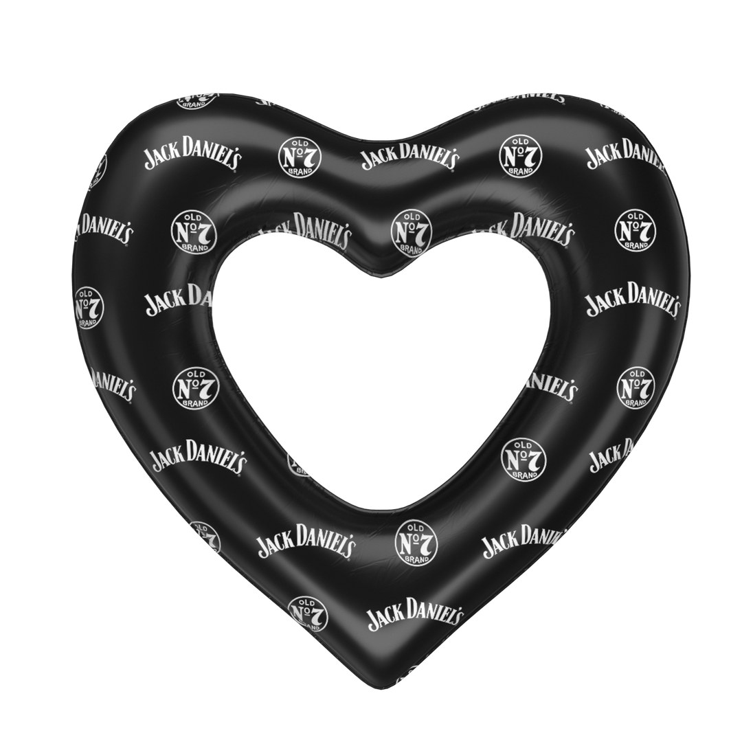 heart shaped pool float jack daniels
