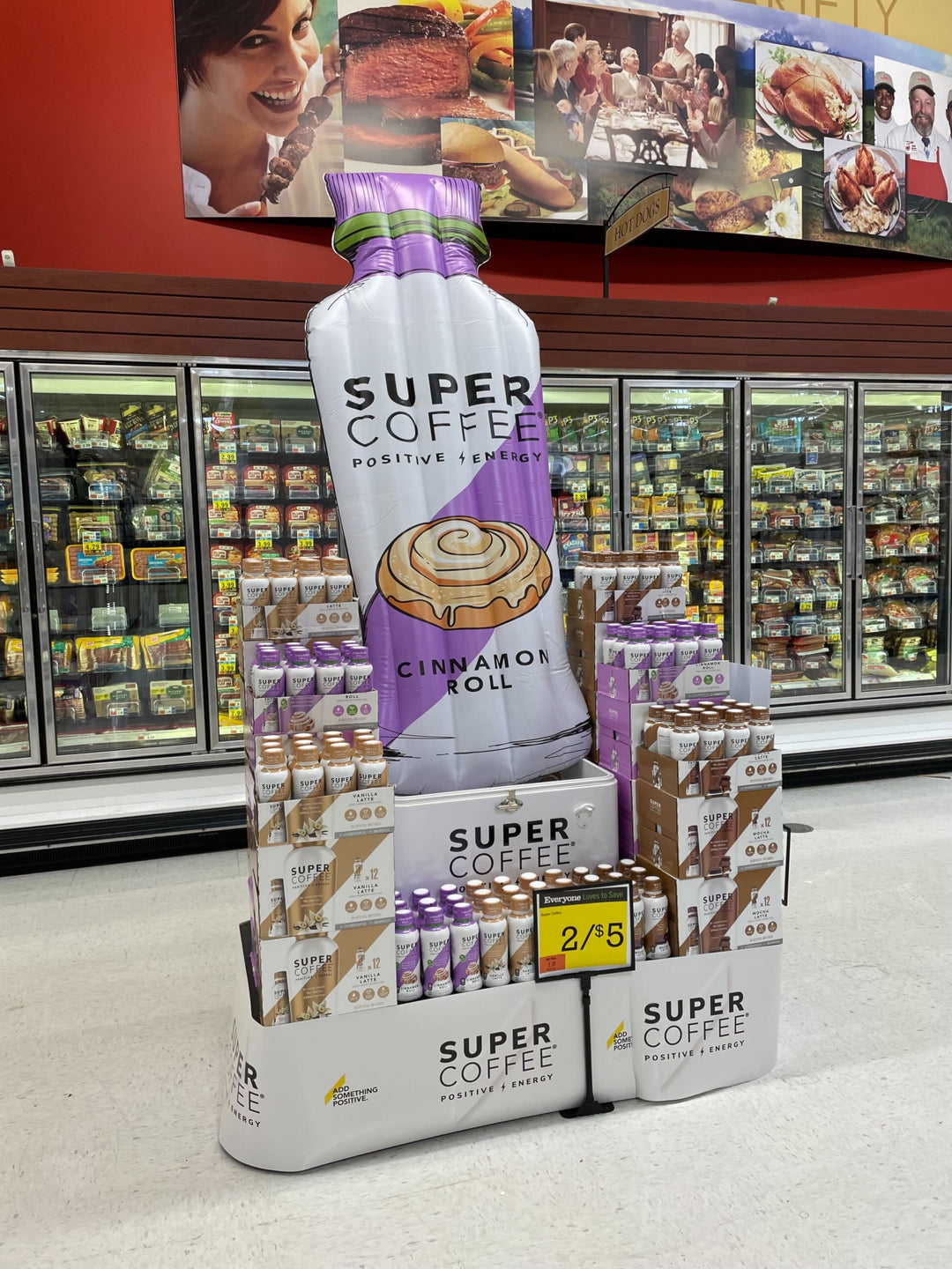 Custom Pool Floats for Super Coffee: Bottle Mattress