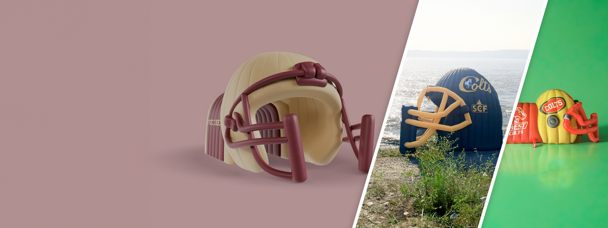 Custom Inflatable Football Helmet Custom Inflatable Football Helmets | Custom Inflatables