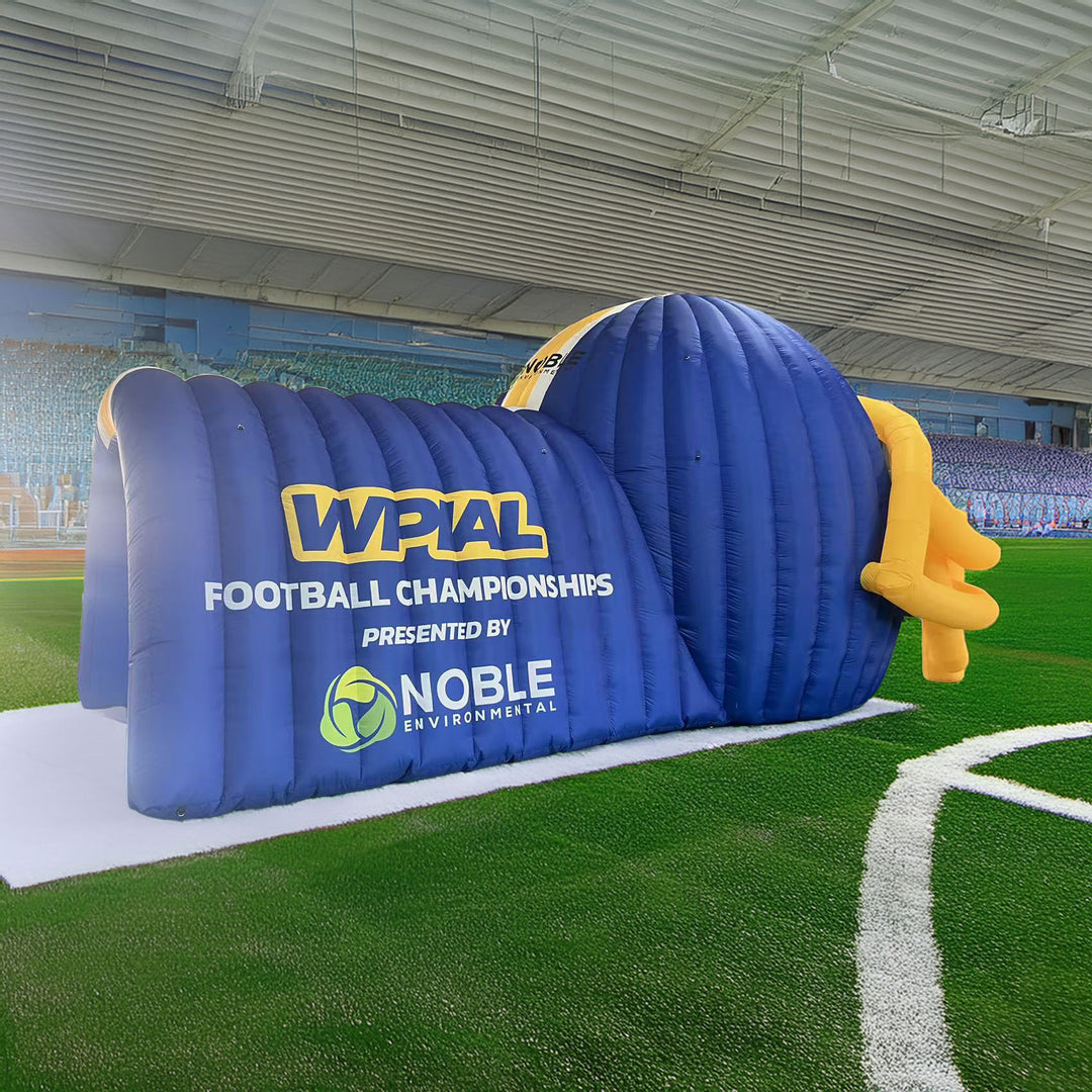 Logo Football Inflatable Custom Inflatable Football Helmet Tunnel – Custom Inflatables